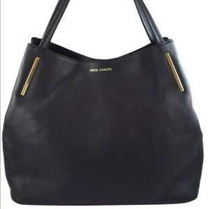 Vince Camuto Black Leather Tote
